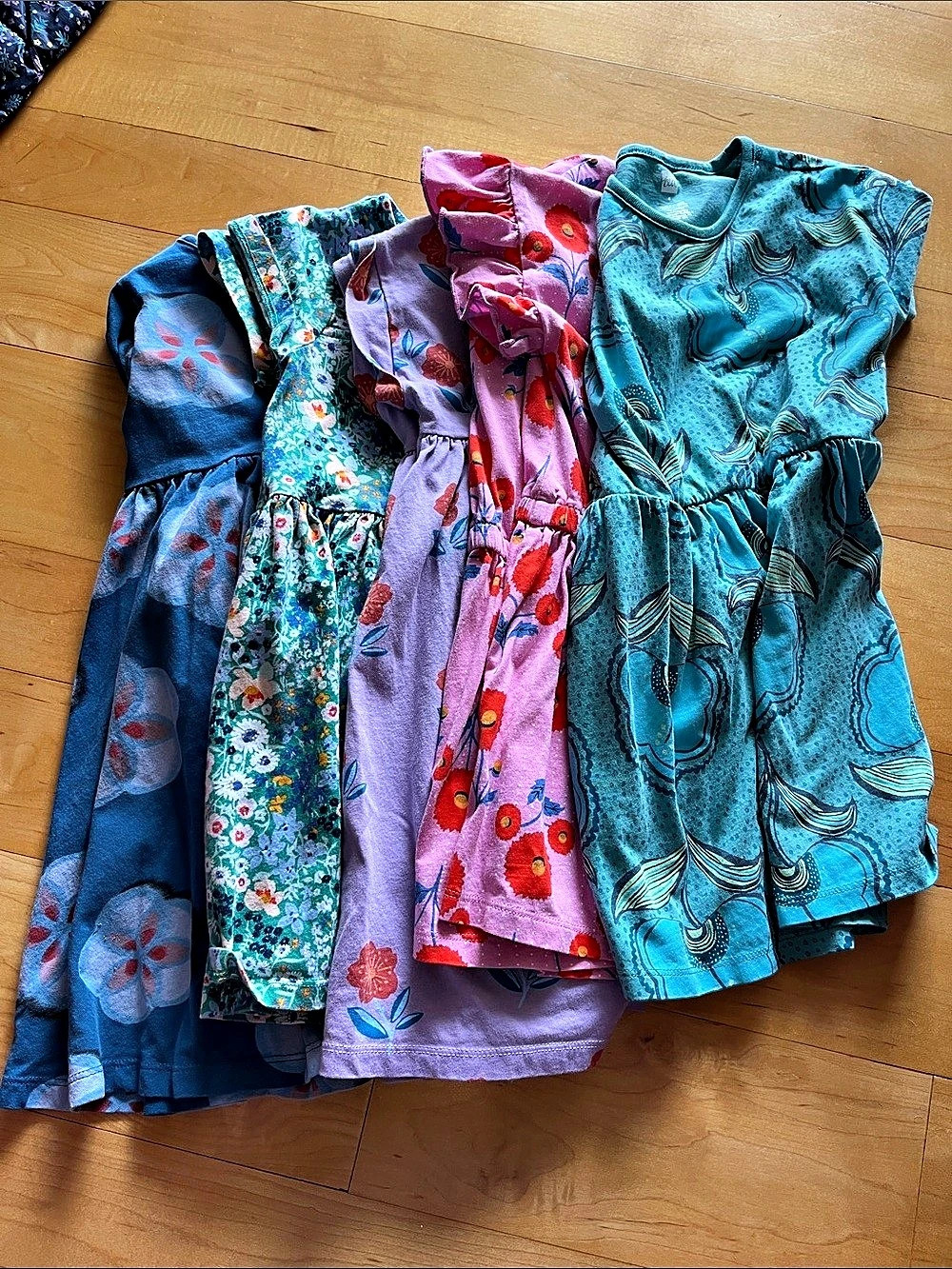 Tea Collection Girls Floral Dress Lot 4T NWOT